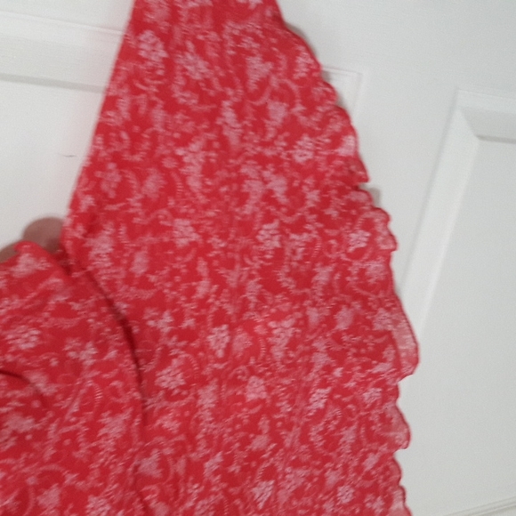 Skirt suit pink/flowers 16 elastic waist 3/4 sleeves - Picture 6 of 13